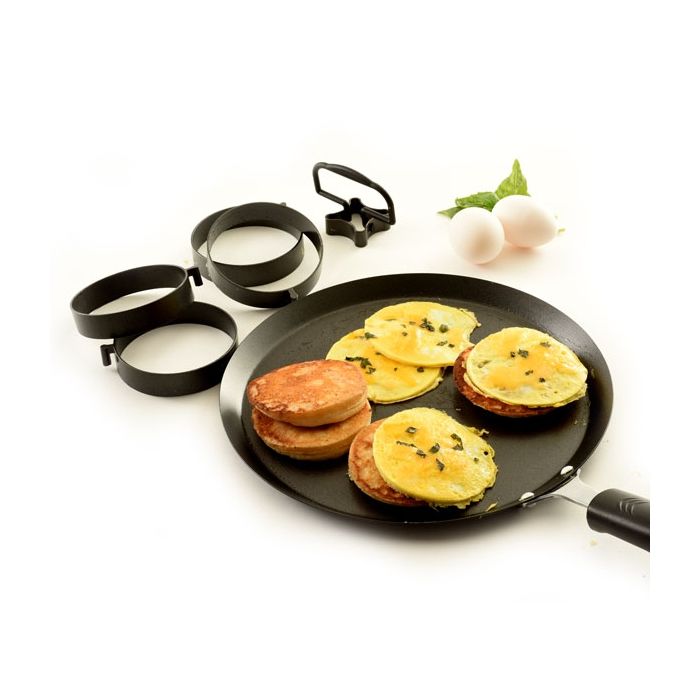 Norpro 3.5-Inch Nonstick Egg and Pancake Rings, 4 Piece Set