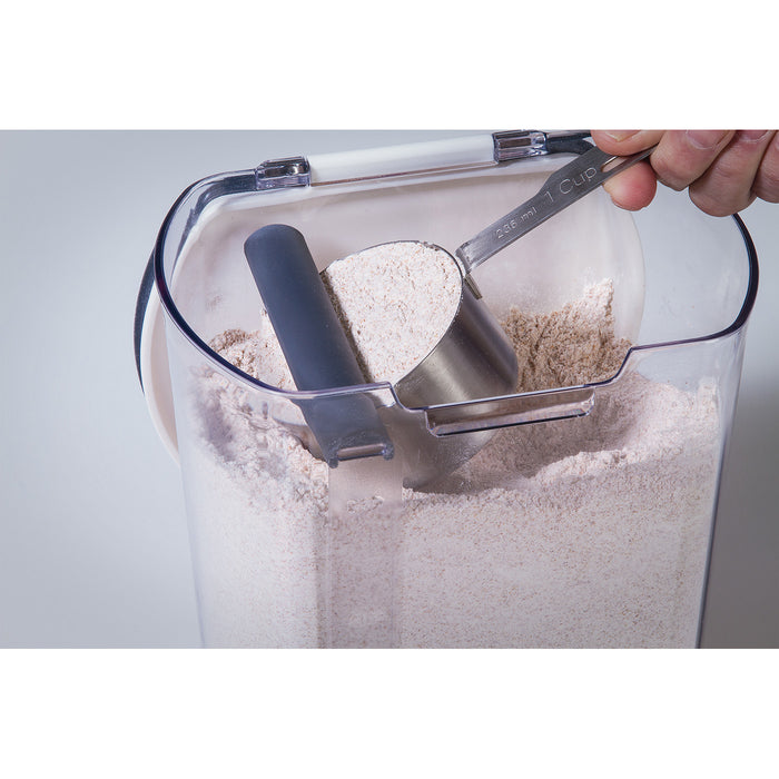 Progressive Prepworks BPA-Free Plastic Flour ProKeeper, 4-Quart, Clear