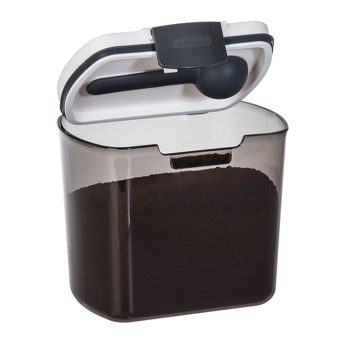 Progressive Prepworks Coffee ProKeeper Storage Container with Scoop, Tinted Gray