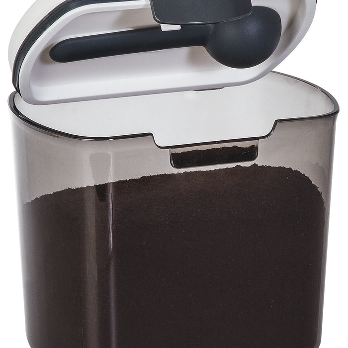 Progressive Prepworks Coffee ProKeeper Storage Container with Scoop, Tinted Gray