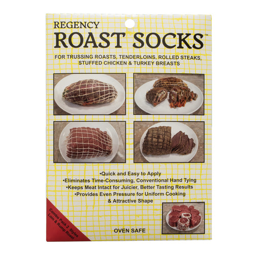 Regency Wraps Roast Socks for Meat, Set of 2, Natural
