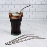 RSVP Endurance Stainless Steel Drink Straws, Set of 4