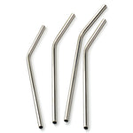 RSVP Endurance Stainless Steel Drink Straws, Set of 4