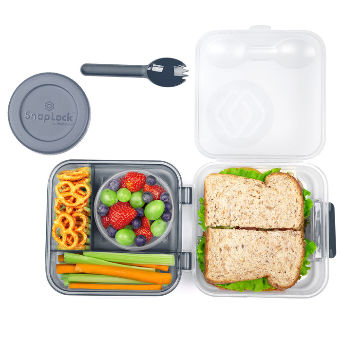 Snap-Lock by Progressive Lunch Plus To Go, Gray