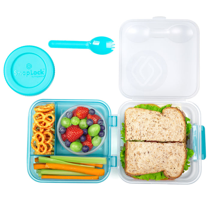 Snap-Lock by Progressive Lunch Plus To Go, Turquoise