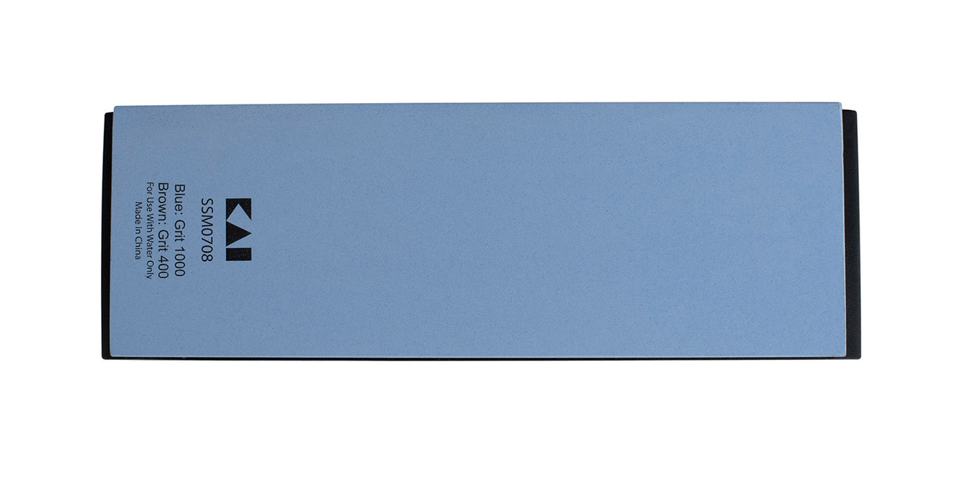 Shun Combination Sharpening Whetstone with Rubber Base, 400 and 1000 Grit