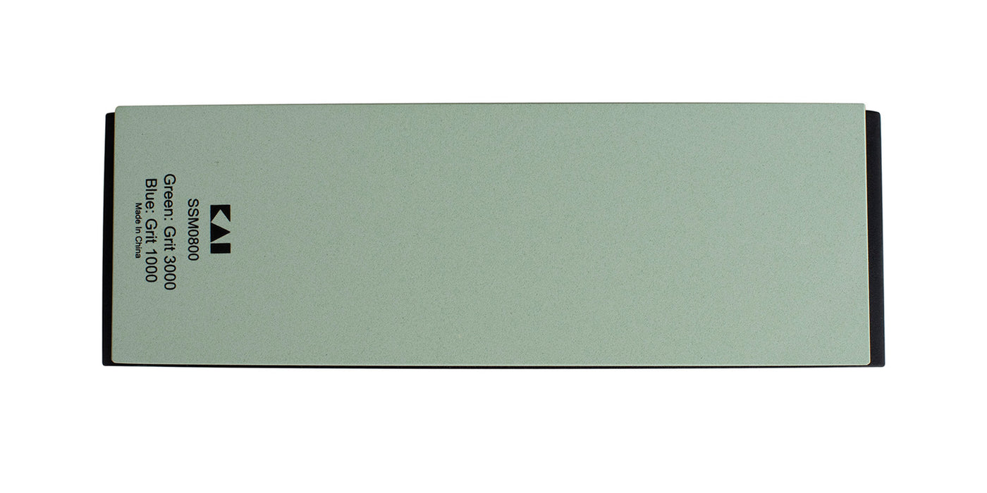 Shun Combination Sharpening Whetstone with Rubber Base, 1000 and 3000 Grit