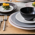 Fortessa Vitraluxe Dinnerware Heirloom Bread & Butter Plate, 6.25-Inch, Set of 4, Smoke