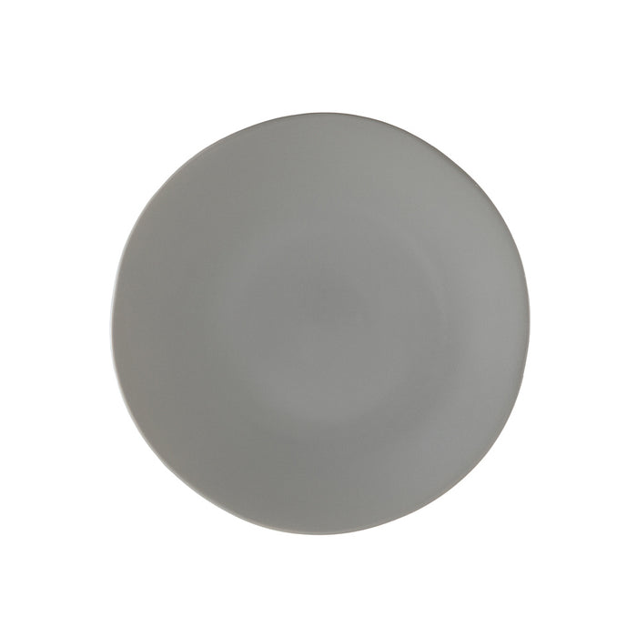 Fortessa Vitraluxe Dinnerware Heirloom Dinner Plate, 10.75-Inch, Set of 4, Smoke