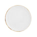 D&V Salt Serena Coupe Plate, 8.25-Inch, Set of 4, White