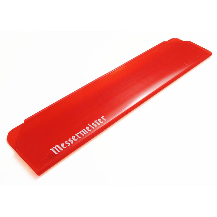 Messermeister Chef's Knife Edge-Guard, 8.5-Inch, Red