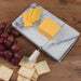 RSVP 8" x 5" White Marble Cheese Slicer Board