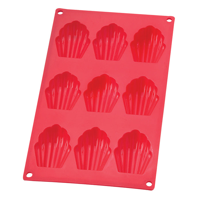 Mrs. Anderson's Baking Nonstick Silicone 9-Cup Madeline Pan Baking Mold