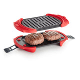 Lekue Microwave Grill, Sandwich Maker, Panini Press, 10 In x 5.7 In In, Red