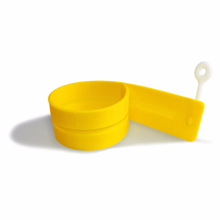Fusionbrands EggXactRing Adjustible Silicone Egg Ring, Yellow