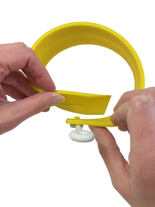 Fusionbrands EggXactRing Adjustible Silicone Egg Ring, Yellow