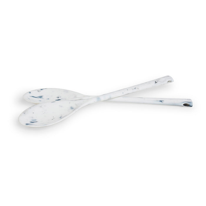 Architec Eco-Marble Serving Spoons Set Of 2, Marble White