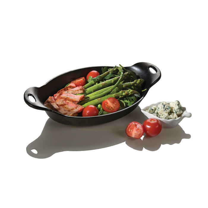 Lodge 36 Ounce Cast Iron Oval Serving Dish, 36 Ounce