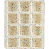 Trudeau Structure Silicone 12 Cavity Mini Brownie Pan, Confetti/Fuchsia