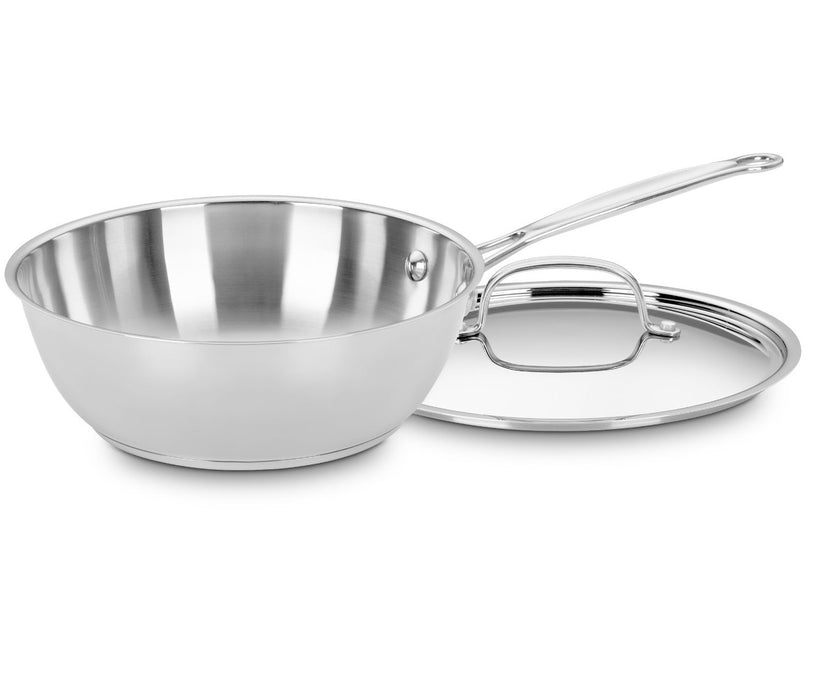 Cuisinart Chef's Classic Stainless 3 Quart Chef's Pan, Stainless Steel