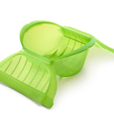 Lekue 3-4 Person Deep Steam Case With Tray And Cookbook, Green