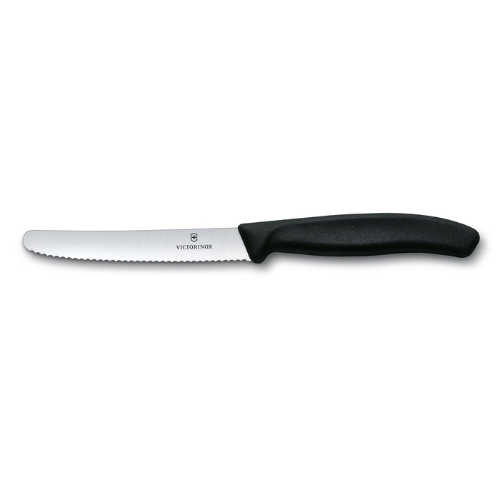 Victorinox Swiss Classic 4.5" Serrated Utility Knife, Round Blade