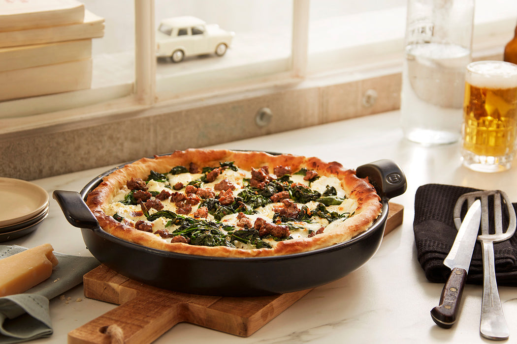 Emile Henry 12-Inch Round Deep Dish Pizza Pan