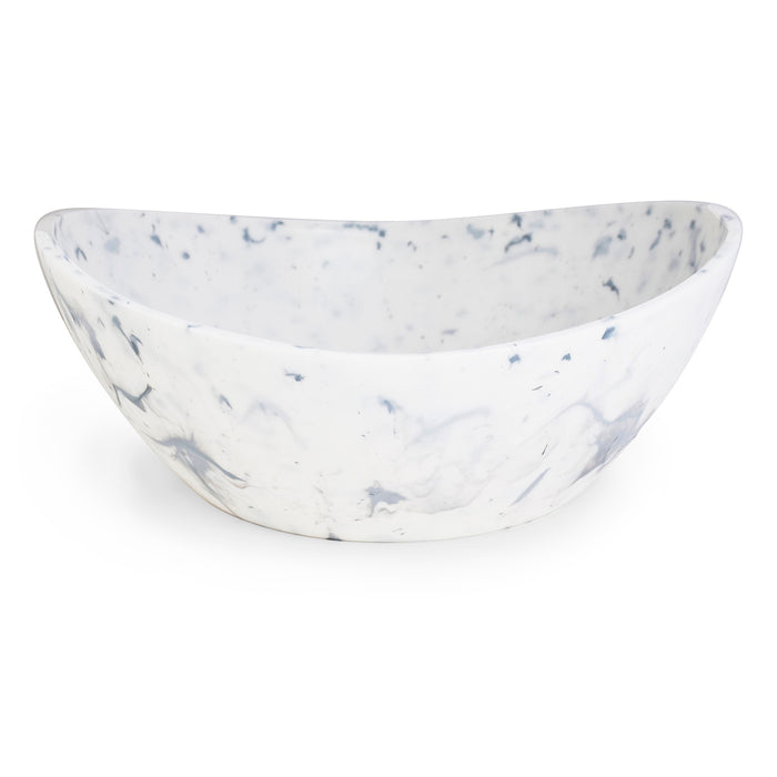 Architec Eco-Marble Large Serving Bowl, 7 Qt, Made In USA, Marble White