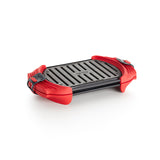 Lekue Microwave Grill, Sandwich Maker, Panini Press, 10 In x 5.7 In In, Red